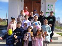 В посёлке Дубинино состоялось пасхальное выступление воспитанников воскресной школы
